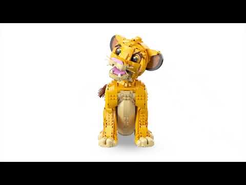 thumbnail video image 2 of Set LEGO Disney Animation El Rey León: Simba Joven 43247, 2 of 5