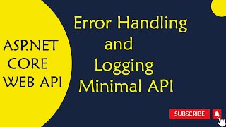 Download the video "ASP.NET Core WEB API : 58. Error Handling and Logging Minimal API  in Telugu"