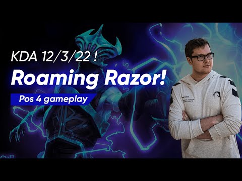 Roaming Razor Pos 4 by qojqva | Full Gameplay Dota 2 7.28