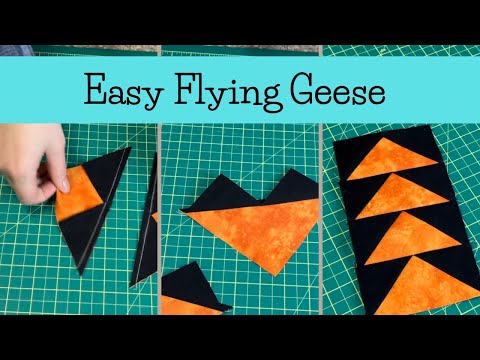 No WASTE Flying Geese. No specialty ruler!