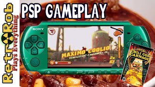 🎮🌮 Chili Con Carnage PSP: The Box, Gameplay and Thoughts. Weird and Cool PSP Game! 🌮🎮