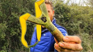 Making a Beautiful Natural Slingshot for Hunting
