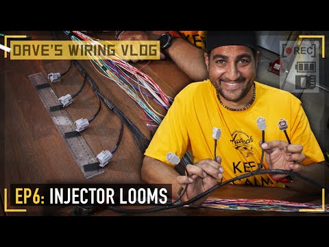 Ep6: Grouping and terminating ignition and injector looms | DAVE'S WIRING VLOG