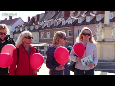 Pohod z rdečimi baloni v Ljutomeru