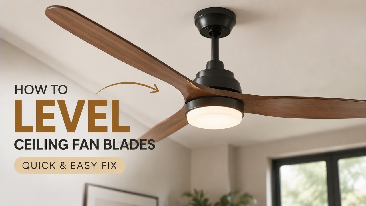 How to Level Ceiling Fan Blades | Quick Fix for Wobbling