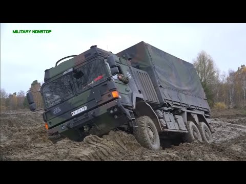 Zwei UTF ZLK 5t im Schlamm hoffnungslos festgefahren! Bergepanzer 3A1 Büffel kommt zur Hilfe!