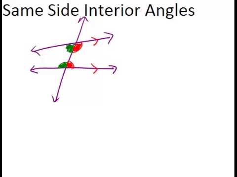 Same Side Interior Angles: Lesson (Geometry Concepts)