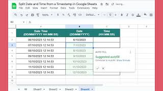 How to Split Date and Time from a Timestamp in Google Sheets | Easy Formula