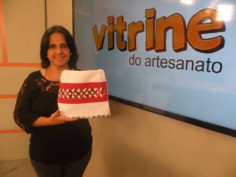 Toalha com Barrado Losango com Deize Costa | Vitrine do Artesanato na TV