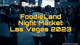 FoodieLand Night Market 25MAR2023. Outdoor Foodie Festival experience with baby at motor speedway