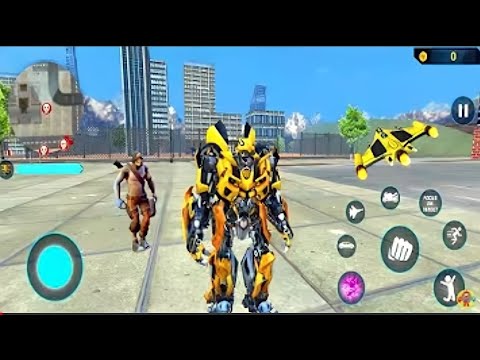 Bumblebee Transformation Jet Robot Car Game 2020 #3 - Android Gameplay
