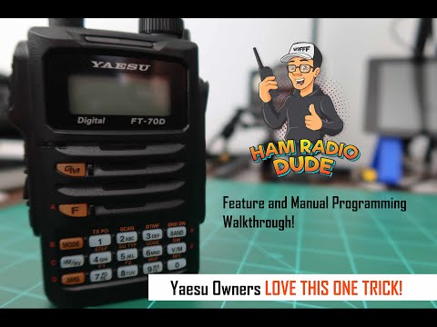 Yaesu FT-70D Manual Programming and Feature overview