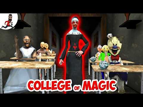 Magic college ★ Granny, Ice Scream, Evil Nun, Baldi vs aliashraf Funny Horror Animation (cartoon)