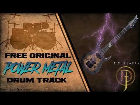 Power Metal Styled Free Original Drum Track - 175 BPM (FREE DOWNLOAD)