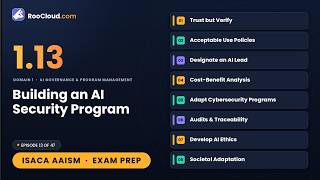 1.13 - Building an AI Security Program Trust but Verify, AI Lead & Aud