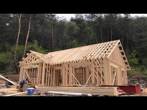 Super Fast Wooden House Construction Techniques and Skills