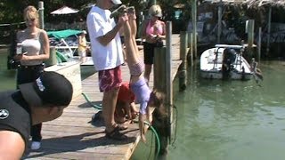 DAD DROPS KID ON MANATEE FL KEYS
