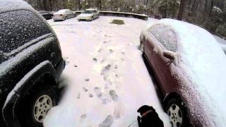 preview picture of video 'Snow video walking to car GoPro Feb/13/2014'