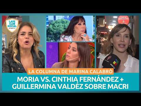 💣 MORIA CASÁN-CINTHIA  FERNÁNDEZ + MACRI +: GRAN HERMANO: LA COLUMNA DE MARINA CALABRÓ