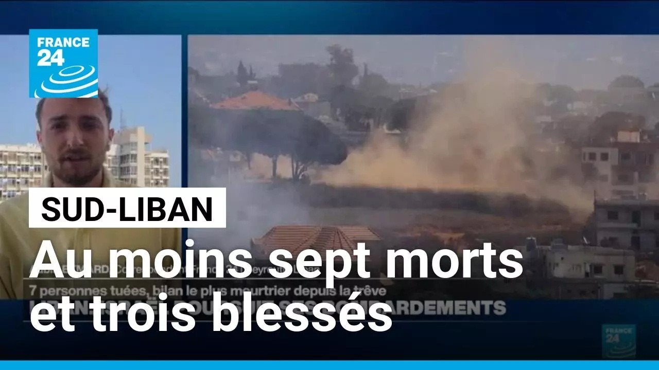 Illustration: Liban : sept morts dans une frappe israélienne, le cessez-le-feu en miettes