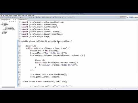 Creating First JavaFx Application In Eclipse IDE