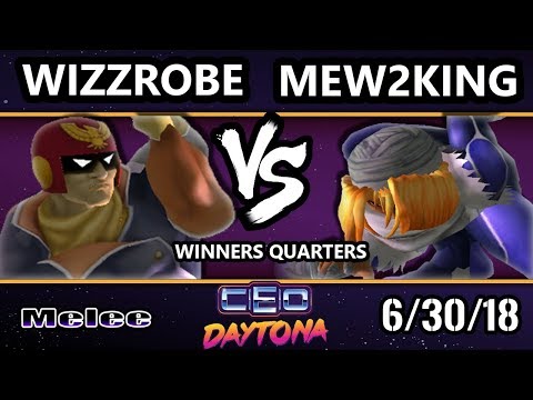 CEO 2018 SSBM - Wizzrobe (Captain Falcon) Vs. Echo Fox MVG | Mew2King (Sheik, Marth) Smash Melee WQ