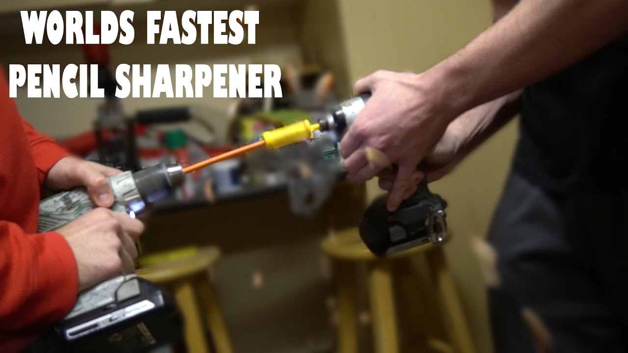 Drill Powered Pencil Sharpener