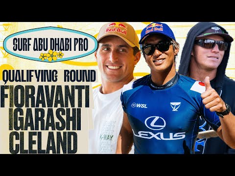 Kanoa Igarashi, Leonardo Fioravanti, Alan Cleland | Surf Abu Dhabi Pro 2025 - Qualifying Round