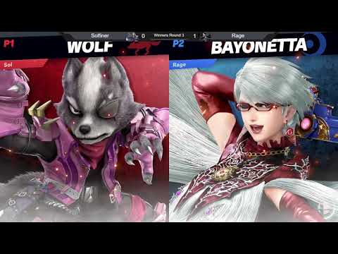 USK9 WR3 - Solfiner (Wolf) vs Rage (Bayonetta) - Smash Ultimate