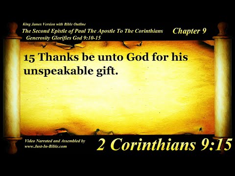2 Corinthians Chapter 9 - Bible Book 47 - The Holy Bible KJV Read Along Audio/Video/Text