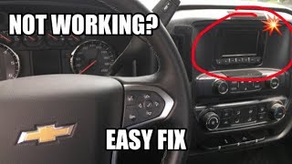 How To Fix 2014+ Silverado Radio Not Working Problem in 1 Minute