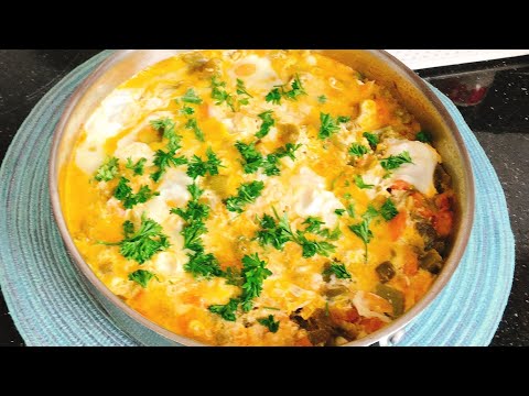 How to 🇩🇿make Easy Grilled shakshuka(Algerian recipe 🇩🇿)شكشوكة مشويةجزايرية