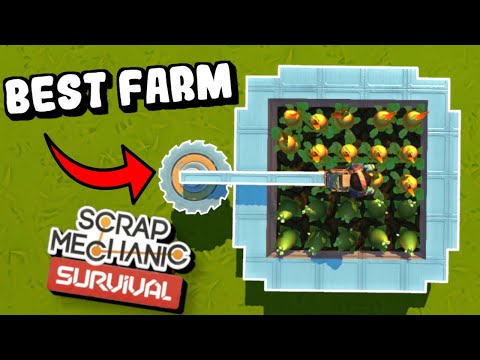 The Best Farm Defence For Scrap Mechanic Survival [Sky Mechanic]
