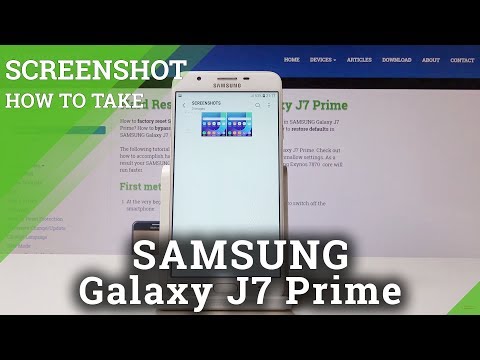 How to Take Screenshot in SAMSUNG Galaxy J7 Prime -  Capture Screen