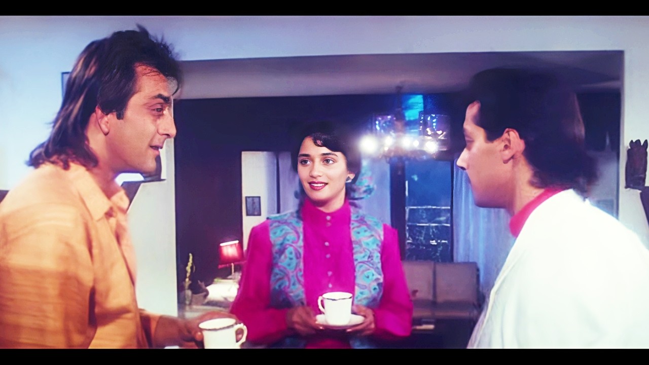 Sanjay Dutt Fasa Dost Aur Pyaar Ke Bich | Saajan Movie | Madhuri, Salman Khan