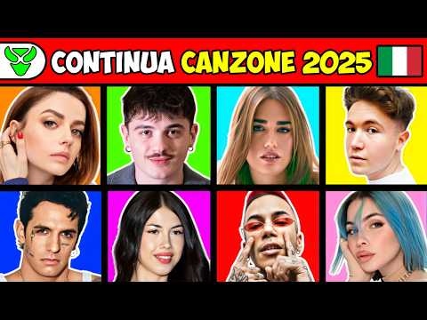 QUIZ - CONTINUA LA CANZONE ITALIANA 2025  🇮🇹 🎵 || FINISH THE LYRICS