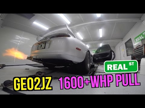 GEO2JZ Supra Makes 1600WHP on the Dyno (Real Street Performance)