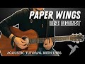 Paper Wings - Rise Against (Acoustic Tutorial with Tabs)