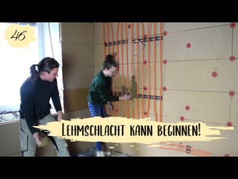 Wandheizung verputzen - Wie kommt der Lehm zu uns?