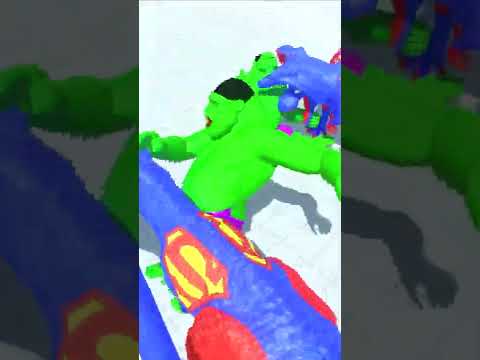 DINOSAURUS T-REX VS HULK GORO - Animal Revolt Battle Simulator #arbs #animalbattle #shorts