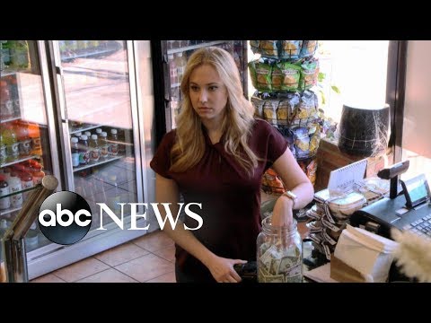 Blonde woman and black man steal money from deli tip jar [TIP JAR PART 1] | What Would You Do?