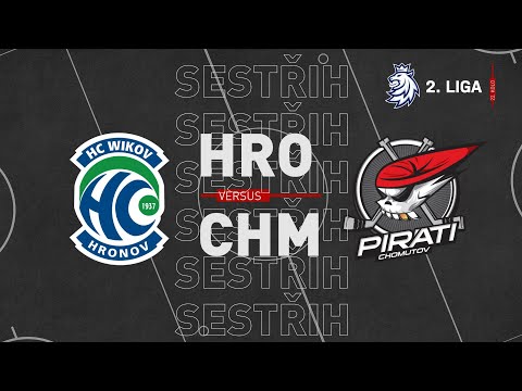SESTŘIH 22.kolo 2. ligy: HC Wikov Hronov vs Piráti Chomutov 2:13