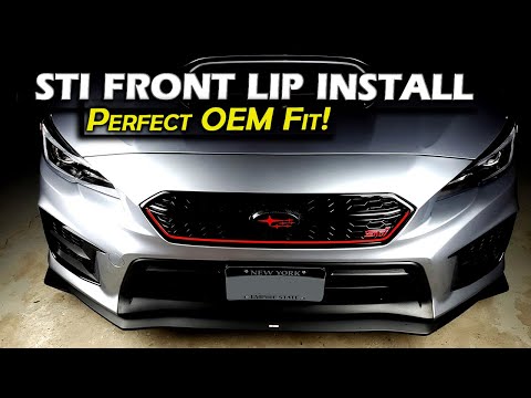 Subaru OEM Front Lip Spoiler Installation 2020 STI