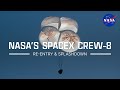 NASA’s SpaceX Crew-8 Re-entry and Splashdown