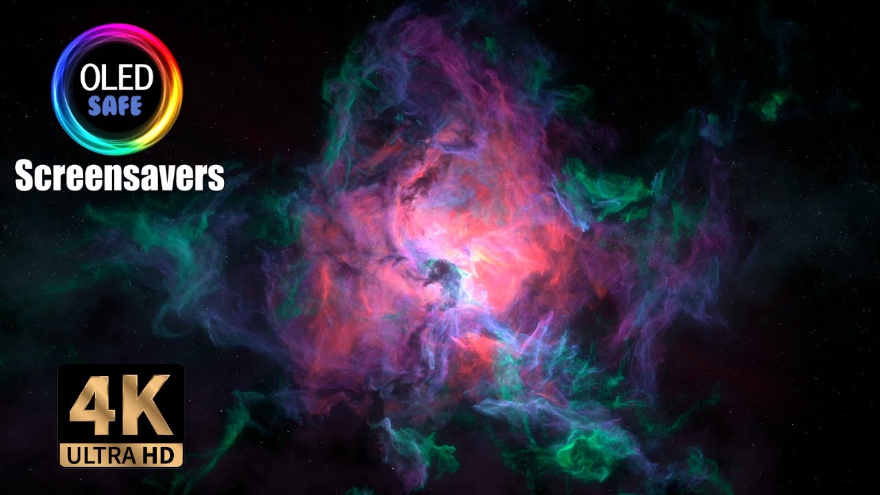 Nebulas Screensaver - 10 Hours - 4K - OLED Safe