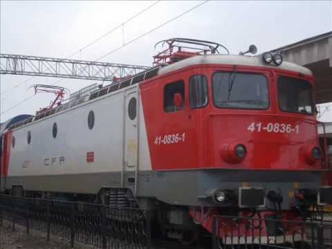 Locomotiva electrica 41-0836-1 la tractiunea trenului R5405 (Bacau - Iasi)