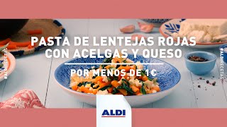 Aldi Pasta de lentejas rojas con acelgas y queso – Receta por menos de 1 € anuncio