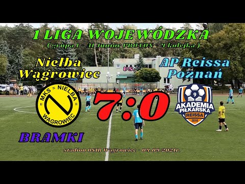 Nielba Wągrowiec vs. AP Reissa Poznań (wszystkie bramki z meczu - liga wojewódzka) 04.09.2021r.
