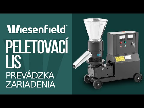 Video - Peletovací lis - max. 200 kg/h - Ø 229 mm - 2 válce