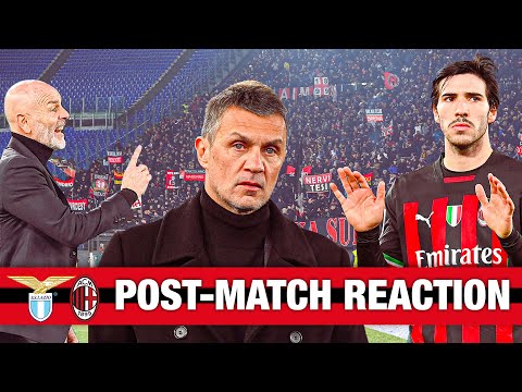 Paolo Maldini, Stefano Pioli and Sandro Tonali | Lazio v AC Milan post-match reactions